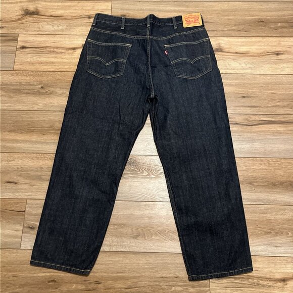 Men's Levis 550 Relaxed Fit Denim Jeans SZ 40x30 Blue Modern Cotton Red Tab - Picture 11 of 13